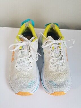 Hoka Bondi X Ladies Size 8B White Running Lace Up Shoe